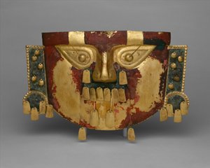 Peruvian Funerary Mask, 900-1100 AD