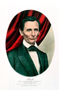 Abraham Lincoln 1809-65, c1865 by Currier and Ives