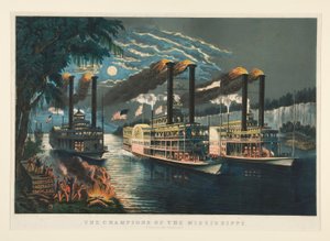 The Champions of the Mississippi by Currier and Ives