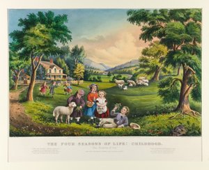 The Four Seasons of Life: Childhood by Currier and Ives