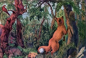 The Puzzled Fox by Currier and Ives