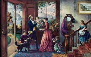The Season of Strength, Middle Age by Currier and Ives