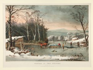 Winter in the Country. Getting Ice