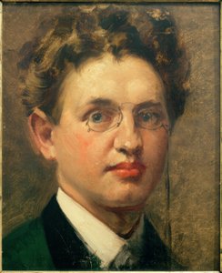 Self-Portrait, en face, with Pince-Nez by Curt Herrmann