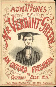 Cover Illustration for The Adventures of Mr. Verdant Green, An Oxford Freshman