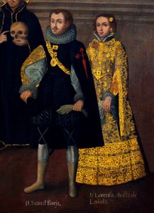 Marriage of Martín de Loyola with Doña Beatriz Ñusta, and Don Juan Borja with Lorenza Ñusta by Cuzco School