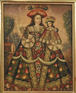 The Virgin of the Pilgrims and Child by Cuzco School