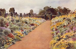The Double Borders in the East Garden, Sandringham by Cyril Ward