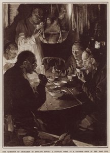A typical meal at a Chinese shop in the East End by Cyrus Cuneo