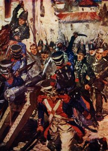 The Rifle Brigade Clearing a Village