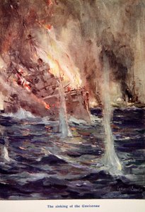 The Sinking of the Gneisenau by Cyrus Cuneo