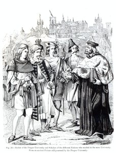 Rector of the Prague University and Scholars of the different Nations who studied in the same University by Czech School
