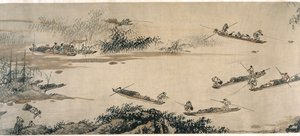 Fishermen on an Autumn River by Dai Jin