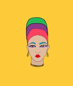 Girl with Headscarf by Daisy de Villeneuve