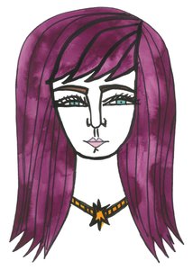 Purple Hair, 2024 by Daisy de Villeneuve