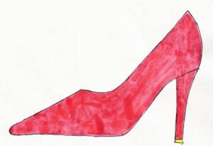 Red Shoe by Daisy de Villeneuve