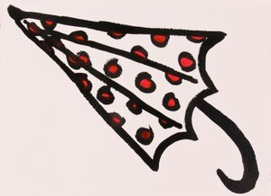 Red Spotty Umbrella, 2017