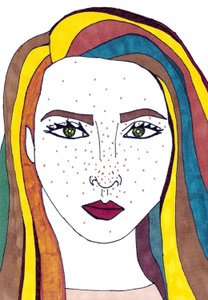 Self Portrait by Daisy de Villeneuve