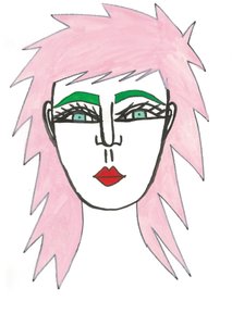 Shaggy Pink Hair, 2024 by Daisy de Villeneuve