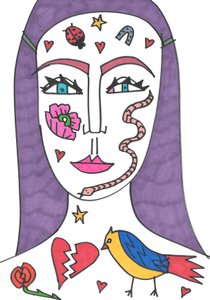 Tattoo Face by Daisy de Villeneuve