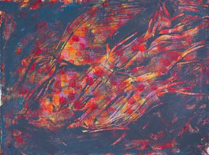 Vibrant Fiery Abstract