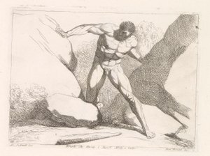 Hercules Separating the Rocks Calpe and Abila (The Pillars of Hercules) by Damiano Pernati