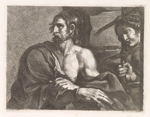 Saint John The Baptist in Prison Visited by Salome by Damiano Pernati