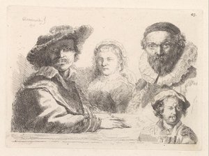 Self-portrait with Saskia