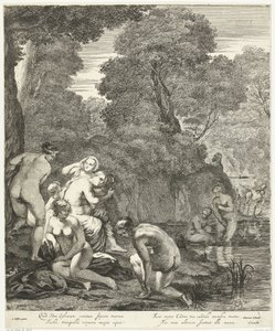 Diana and Her Nymphs Discovered by Actaeon by Dancker Danckerts