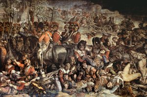 The Meeting of Wellington and Blucher after Waterloo (detail) by Daniel Maclise