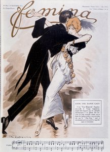 Couple Dancing the Tango - Illustration by Daniel De Losques by Daniel de Losques