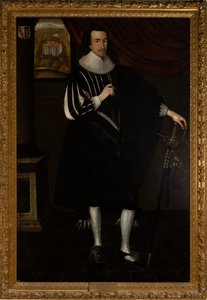 Sir Edward Bisshopp Kt, 2nd Bt. Of Parham (1602-1649) by Daniel (circle of) Mytens