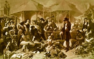 Peter the Great at Deptford Dockyard by Daniel 1806 70 Maclise