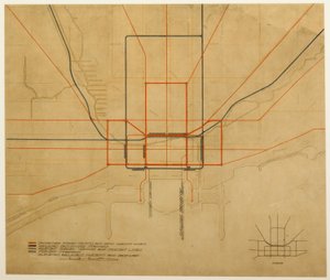 Plate 75 from The Plan of Chicago: Chicago. Diagram of the City, Showing Complete System