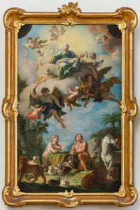 The Paradise (Sketch for a Ceiling Fresco in Sonntagberg Basilica, Lower Austria) by Daniel Gran