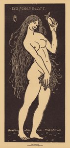 The Fig Leaf (woodcut) by Daniel Greiner