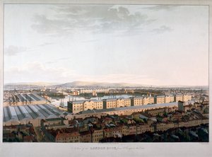 View of London Docks, 1816 by Daniel Havell