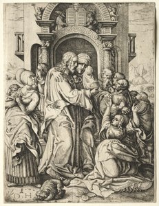 Christ Taking Leave of His Mother by Daniel Hopfer