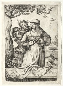 Soldier Embracing a Woman by Daniel Hopfer