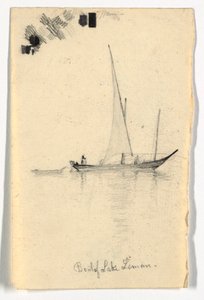 Boat of Lake Leman (Lake Geneva) by Daniel Huntington