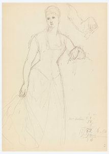 Sketch for a Portrait of Bella Worsham, 1878