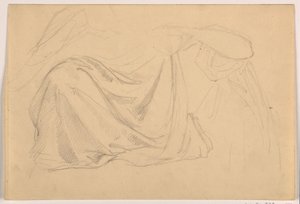 Study for "Justice and Peace: Drapery", 1878-86 by Daniel Huntington