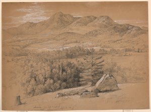 View of Mount Chocorua, from Hill to Right of Albany Road, September 12, 1854 by Daniel Huntington