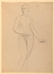 Female Nude, Study for Portrait of Mrs. Henry Schieffelin by Daniel Huntington