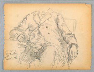 Study for Portrait of Hon. Robert C. Winthrop for the Historical Society, Mass. by Daniel Huntington