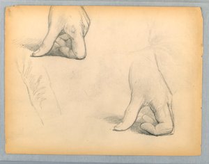 Two Sketches of a Left Hand