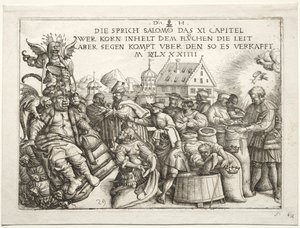 Illustration to Proverbs XI (The Hoarders of Grain)