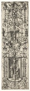 Ornamental Fillet with the Crucifixion and the Virgin and Child by Daniel I Hopfer