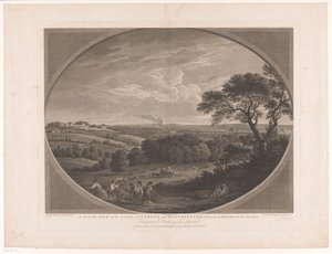 View of London from Hampstead Heath by Daniel Lerpinière