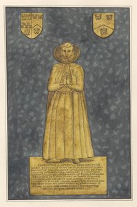 Brass Plated for Elizabeth Harvey from East Ham Church by Daniel Lysons